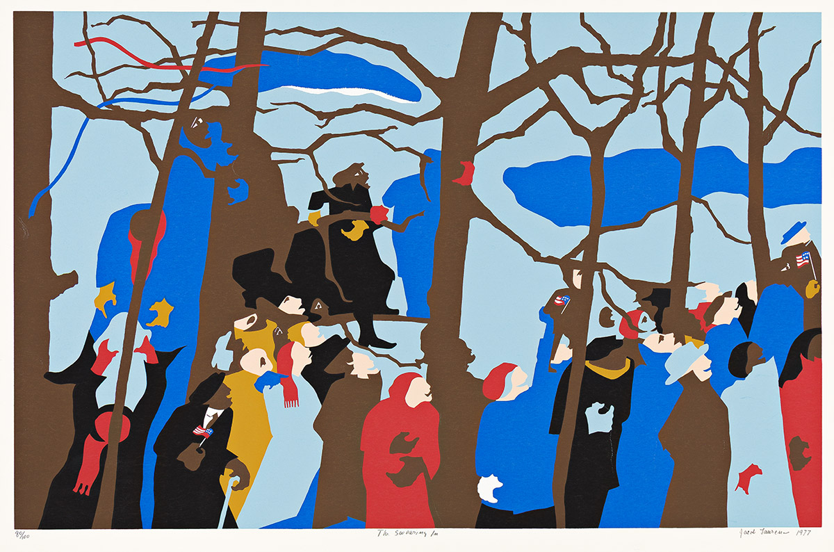 JACOB LAWRENCE (1917 - 2000) The Swearing In.